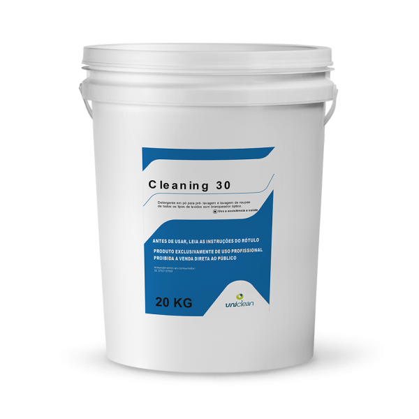 Detergente em pó para lavagem de tecidos – CLEANING 30